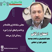 احسان ارکانی عضو کمیسیون برنامه و بودجه مجلس شورای اسلامی:مجلس سنگ‌اندازی بانک‌ها در پرداخت وام‌های خُرد را مورد رسیدگی قرار می‌دهد