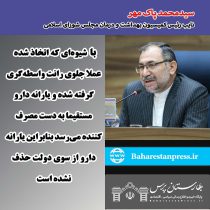 سیدمحمد پاک مهر نایب رئیس کمیسیون بهداشت و درمان مجلس شورای اسلامی : یارانه دارو حذف نشده است