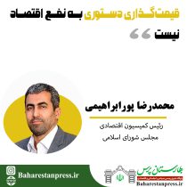 محمدرضا پورابراهیمی،رئیس کمیسیون اقتصادی مجلس شورای اسلامی:قیمت‌گذاری دستوری به نفع اقتصاد نیست